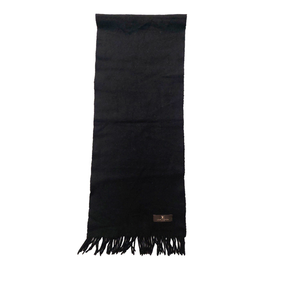 Louis Vuitton LV Black Cashmere Scarf Pre-Owned - Picture 6 of 13